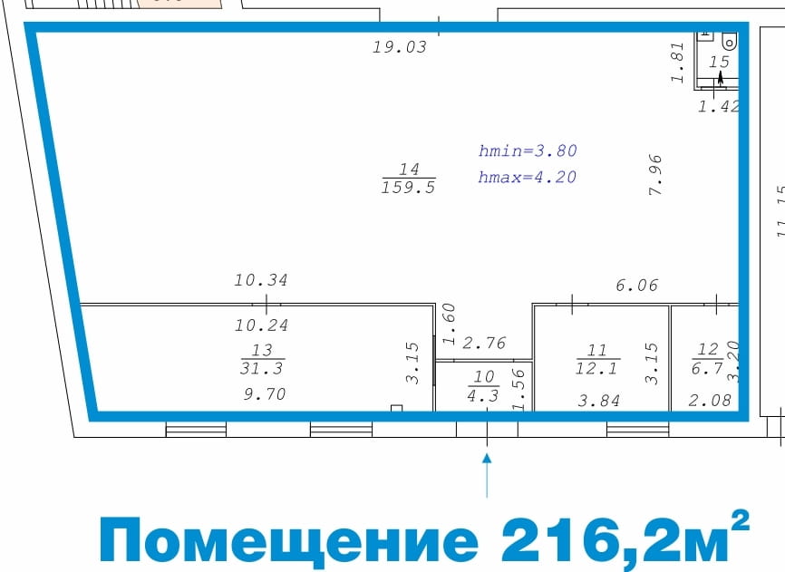 Помещение 216,2 квм