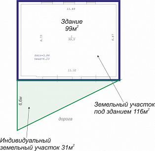 Отдельно стоящее здание 99 квм